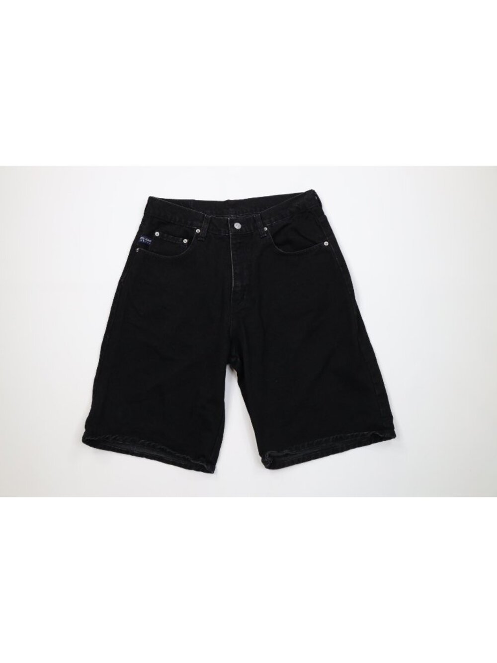 Vintage 90s Pepe Jeans Mens 32 Faded Baggy Street Denim Jean Shorts Black USA